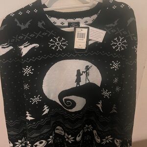 Disney Black and White Christmas Sweater
